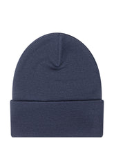 Moncler Blue Beanie with Embroidered Logo - COLLEZIONE TEAM EC | $store$