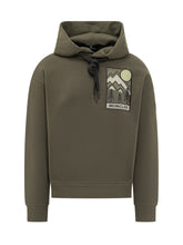 Moncler Grenoble Green Hoodie with Patch - COLLEZIONE TEAM EC | $store$