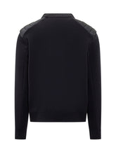 Moncler Grenoble Blue Sweater with Quilted Shoulders - COLLEZIONE TEAM EC | $store$