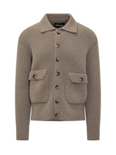 Cardigan Albarena in Maglia Beige con Tasche Frontali - Abbigliamento Uomo | $store$
