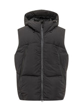 Yves Salomon Black Padded Vest with Hood - COLLEZIONE TEAM EC | $store$