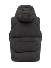 Yves Salomon Black Padded Vest with Hood - COLLEZIONE TEAM EC | $store$
