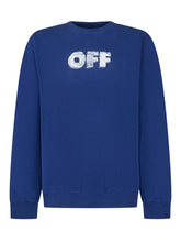 Off-White Kids Felpa Blu con Logo e Frecce - Abbigliamento Bambini | $store$