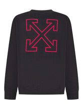 Off-White Kids Felpa Nera con Logo Rosa - Abbigliamento Bambini | $store$