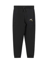 Off-White Kids Pantaloni Neri con Logo e Bande Vernice - Abbigliamento Bambini | $store$