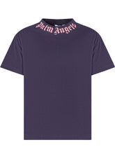 Palm Angels T-Shirt Logo Collo Viola - Abbigliamento Bambini | $store$