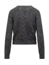 Max Mara Studio Grey Cable Knit Sweater - COLLEZIONE TEAM EC | $store$