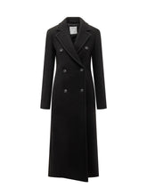 Sportmax Long Black Double-Breasted Coat - COLLEZIONE TEAM EC | $store$