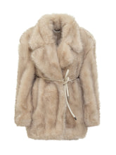 Sportmax Cappotto in Pelliccia Sintetica Beige - Abbigliamento Donna | $store$