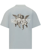 Represent Light Blue T-Shirt with Cherub Print - COLLEZIONE TEAM EC | $store$