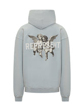 Represent Light Blue Hoodie with Cherub Print - COLLEZIONE TEAM EC | $store$