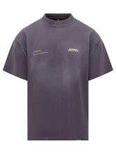 Represent Grey T-Shirt with Embroidered Logo - COLLEZIONE TEAM EC | $store$