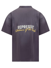 Represent Grey T-Shirt with Embroidered Logo - COLLEZIONE TEAM EC | $store$