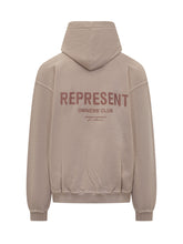Represent Beige Hoodie with Logo - COLLEZIONE TEAM EC | $store$
