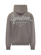 Represent Grey Hoodie with Embroidered Logo - COLLEZIONE TEAM EC | $store$