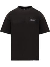 Represent Black T-Shirt with Embroidered Logo - COLLEZIONE TEAM EC | $store$