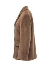 Max Mara Studio Cappotto Doppiopetto in Lana Cammello - Abbigliamento Donna | $store$