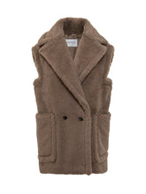 Max Mara Gilet Cammello in Pelliccia - Abbigliamento Donna | $store$