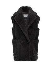 Max Mara Gilet Nero in Pelliccia - Abbigliamento Donna | $store$