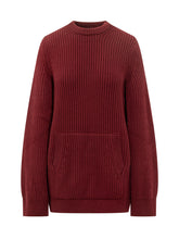 Max Mara Abito a Mantella in Lana Bordeaux con Tasca Frontale - Abbigliamento Donna | $store$