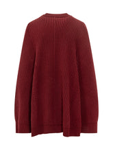 Max Mara Abito a Mantella in Lana Bordeaux con Tasca Frontale - Abbigliamento Donna | $store$