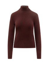 Max Mara Dolcevita in Maglia a Coste Bordeaux - Abbigliamento Donna | $store$