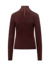 Max Mara Dolcevita in Maglia a Coste Bordeaux - Abbigliamento Donna | $store$