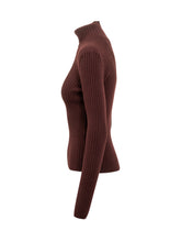 Max Mara Dolcevita in Maglia a Coste Bordeaux - Abbigliamento Donna | $store$