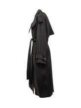 Sportmax Long Pinstripe Belted Coat - COLLEZIONE TEAM EC | $store$
