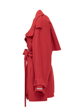 Sportmax Red Short Double-Breasted Coat with Belt - COLLEZIONE TEAM EC | $store$