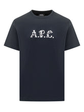 A.P.C. Blue T-Shirt with Creative Printed Logo - Apc | $store$
