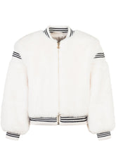 Twinset Giacca Bomber Bianca in Eco Pelliccia - Abbigliamento Bambini | $store$