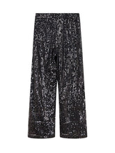 Twinset Pantaloni Culotte Neri con Paillettes - Abbigliamento Bambini | $store$
