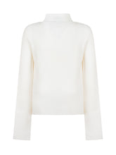 Twinset Kids Maglione Dolcevita in Maglia a Coste Bianco - Abbigliamento Bambini | $store$