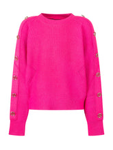 Twinset Kids Maglione Fucsia con Bottoni Logo - Abbigliamento Bambini | $store$