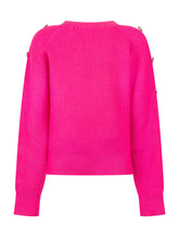 Twinset Kids Maglione Fucsia con Bottoni Logo - Abbigliamento Bambini | $store$