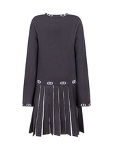 Twinset Kids Abito Nero a Pieghe con Logo - Abbigliamento Bambini | $store$