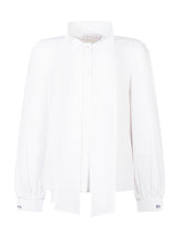 Monnalisa Camicia Bianca con Fiocco - Abbigliamento Bambini | $store$