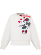 Monnalisa Felpa Bianca con Stampa Minnie - Abbigliamento Bambini | $store$