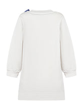 Monnalisa Abito Bianco con Minnie e Fiocco Blu - Abbigliamento Bambini | $store$