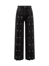 Rotate Black Jeans with Decorative Buttons - COLLEZIONE TEAM EC | $store$