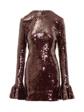 Rotate Sequin Mini Dress with Flared Sleeves - COLLEZIONE TEAM EC | $store$