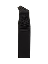 Rotate Black One-Shoulder Draped Maxi Dress - COLLEZIONE TEAM EC | $store$
