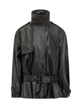 Rotate Leather Jacket with Belt - COLLEZIONE TEAM EC | $store$