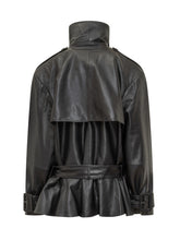 Rotate Leather Jacket with Belt - COLLEZIONE TEAM EC | $store$