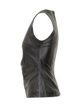 Rotate Top in Pelle con Bottoni Laterali - Abbigliamento Donna | $store$