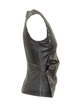 Rotate Top in Pelle con Bottoni Laterali - Abbigliamento Donna | $store$