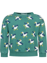 Bobo Choses Green Sweatshirt with Duck Print - Bobo Choses | $store$