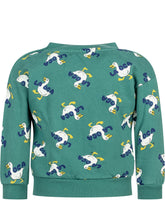 Bobo Choses Green Sweatshirt with Duck Print - Bobo Choses | $store$