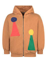 Bobo Choses Brown Hoodie with Geometric Print - Bobo Choses | $store$